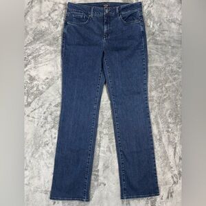 NYDJ Marilyn Straight Jeans Dark Wash Size‎ 10